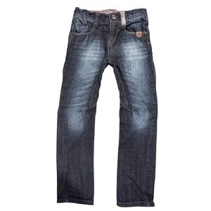 Catimini Original‎ Design Kids Jeans Blue Wash Distressed Size 7 France